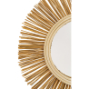 Buy Wall Mirror - Boho Bali Round Design (60 cm) - Tera Natural wood 60055 in the United Kingdom